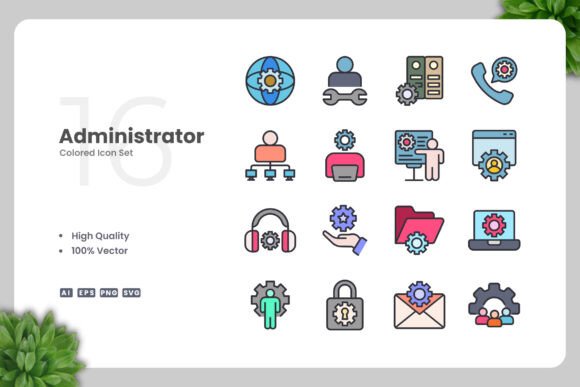 Administrator Color Icons: A Review of Modern Graphics and Icons