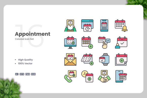 Appointment Color Icons: A Designer's Review of Modern Graphics