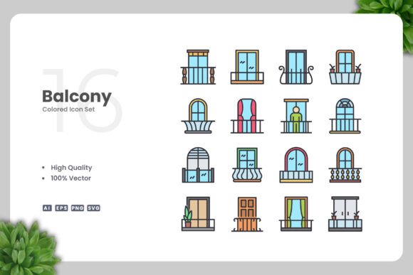 Balcony Color Icons: A Designer's Review of These Graphics