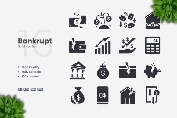 Bankrupt Solid Icons: A Review for Graphics and Icons Sellers