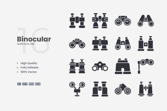 Binocular Solid Icons: A Designer's Review of Essential Graphics