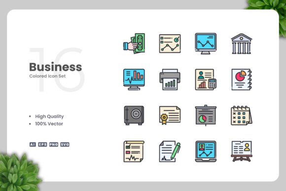 Business Color Icons: Essential Graphics for Local Brand Identity