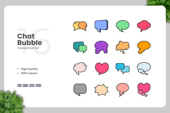 Chat Bubble Color Icons: A Designer's Review