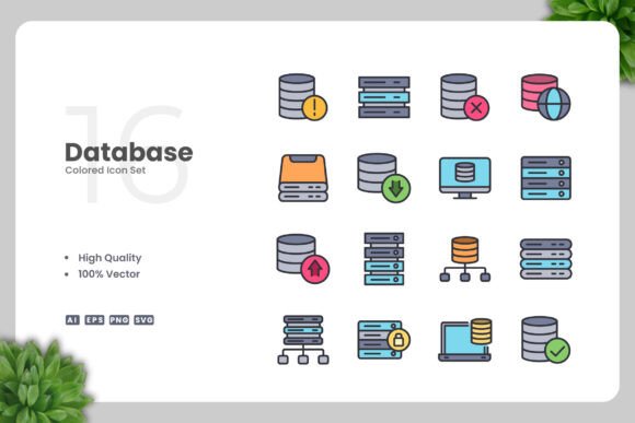 Database Color Icons: A Review for Graphics and Icons Sellers