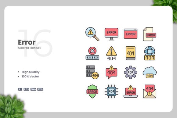 Error Color Icons: A Versatile Graphic Asset for Web and Print