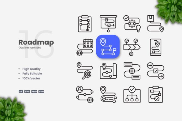 Roadmap Icons: Essential Graphics for Modern Branding