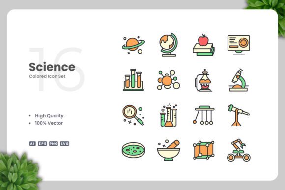Science Color Icons Review for Embroidery Projects