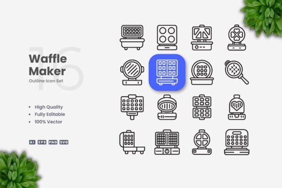 Waffle Maker Icons: A Practical Review for Graphics and Icons Sellers